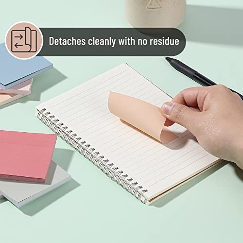 Mr. Pen- Sticky Notes, 3”x3”, 12 Pads, Vintage Colors Sticky Notes, Sticky Note, Self-Stick Note Pads, Sticky Pads Sticky Notes Aesthetic, Colorful Sticky Notes, Sticky Notes Bulk Sticky Notes-UPStoxs