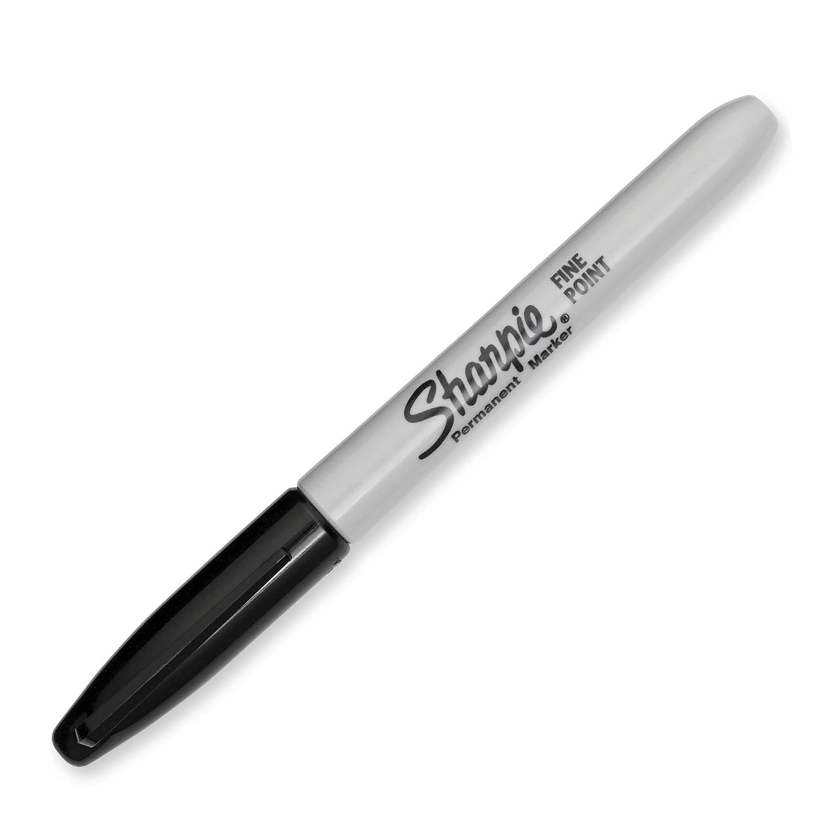 Sharpie Permanent Markers Set, Quick Drying And Fade Resistant Fine Point Marker For Wood, Plastic, Paper, Metal, And More, Drawing, Coloring, And Poster Marker , Black, 12 Count-UPStoxs