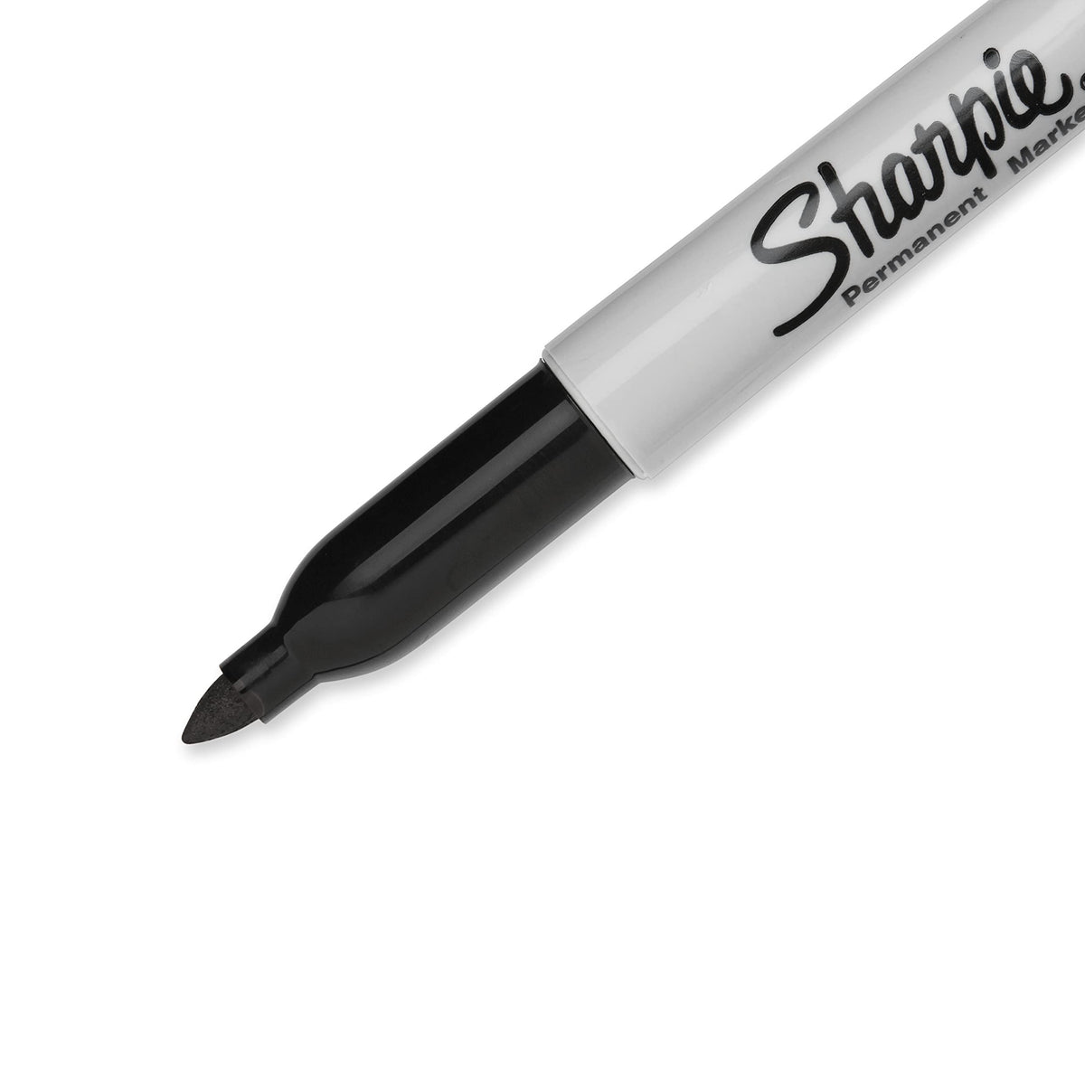 Sharpie Permanent Markers Set, Quick Drying And Fade Resistant Fine Point Marker For Wood, Plastic, Paper, Metal, And More, Drawing, Coloring, And Poster Marker , Black, 12 Count-UPStoxs