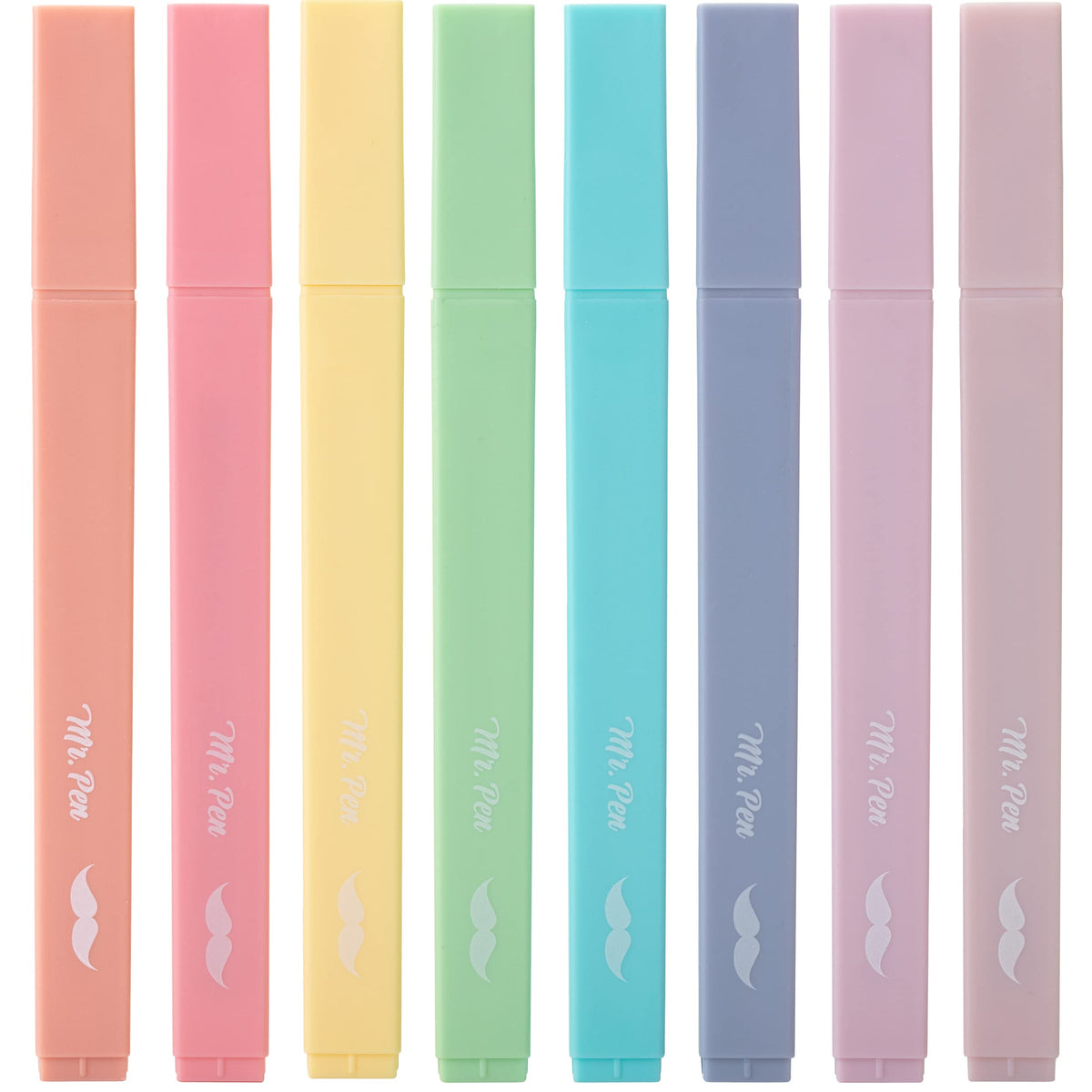 Mr. Pen- Aesthetic Cute Pastel Highlighters Set, 8 pcs, Chisel Tip, Candy Colors, No Bleed Bible Assorted Colors-UPStoxs